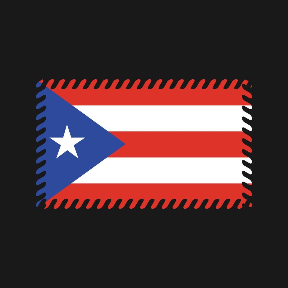 vector de la bandera de puerto rico. bandera nacional