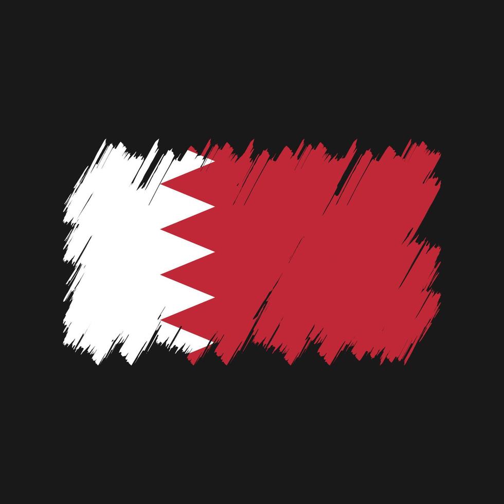 Bahrain Flag Brush Vector. National Flag vector