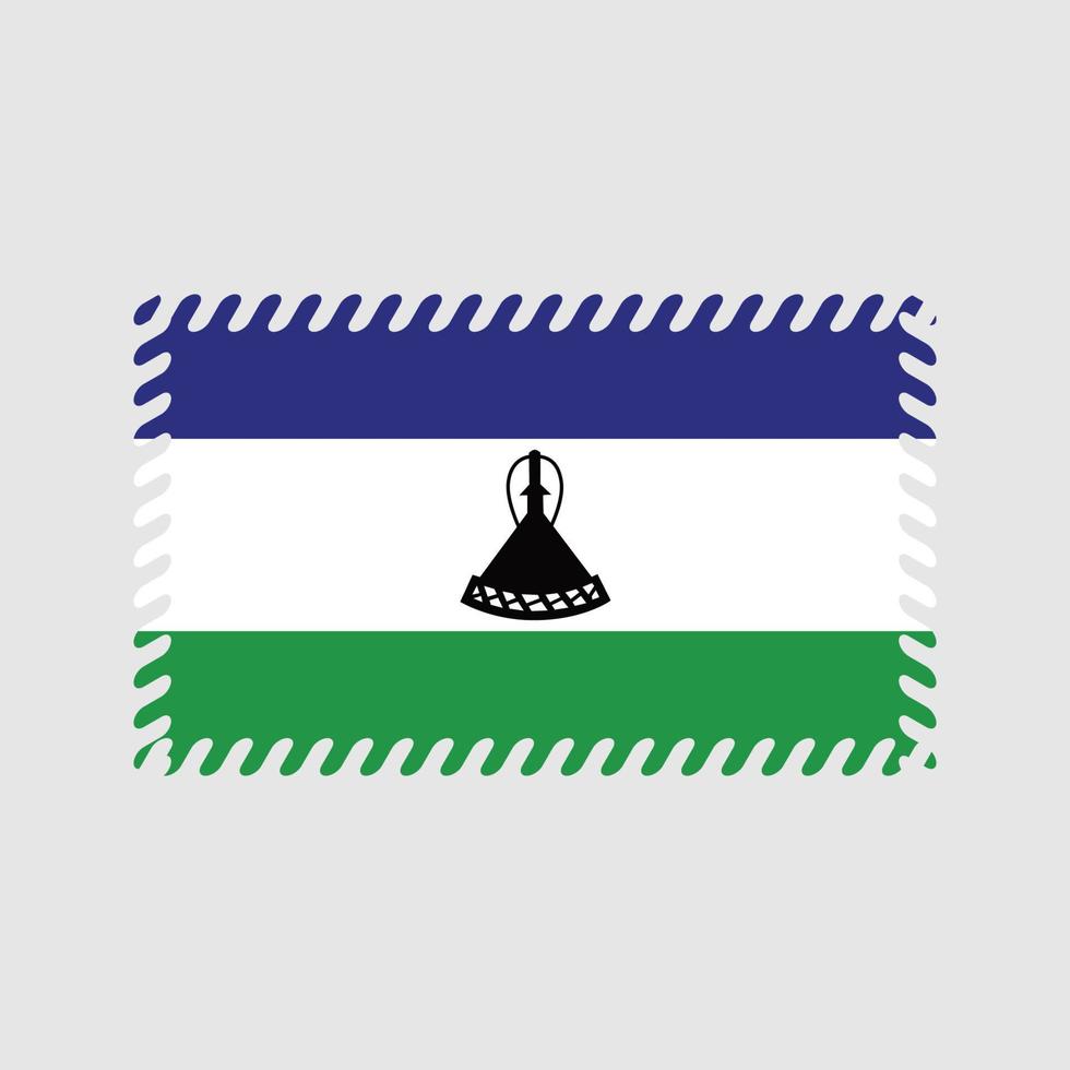 Lesotho Flag Vector. National Flag vector