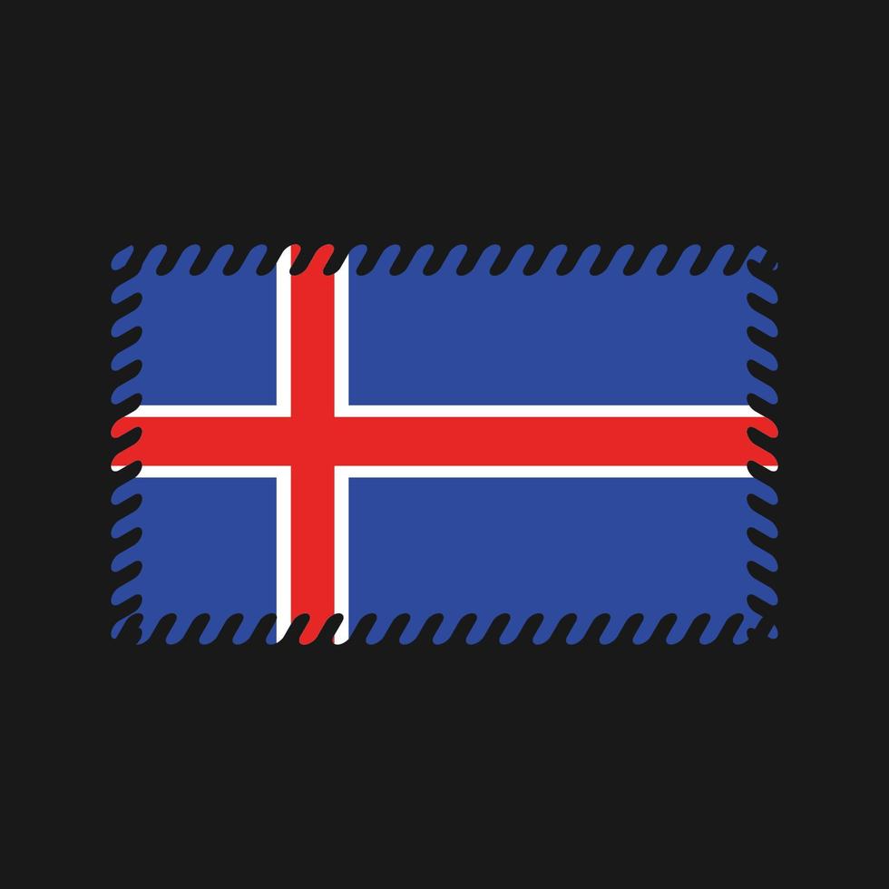 Iceland Flag Vector. National Flag vector