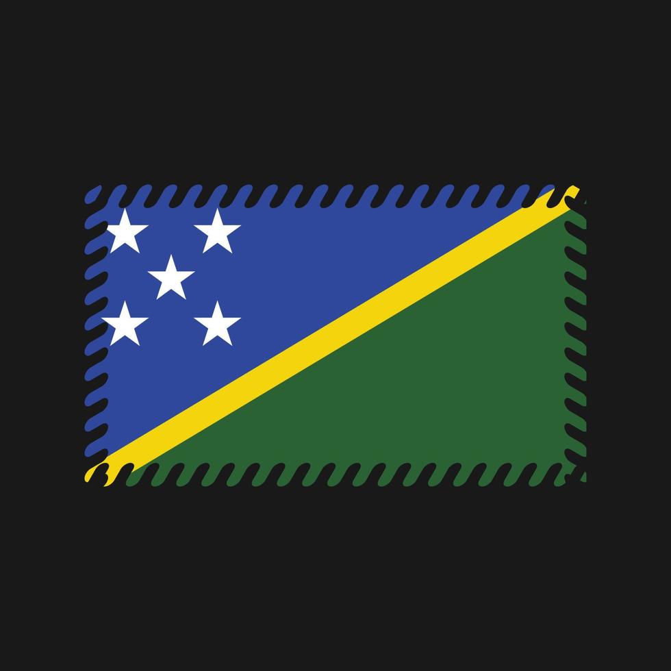 vector de la bandera de las islas salomón. bandera nacional