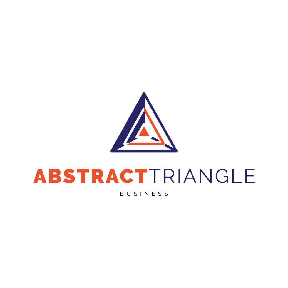 Abstract triangle icon logo design inspiration vector