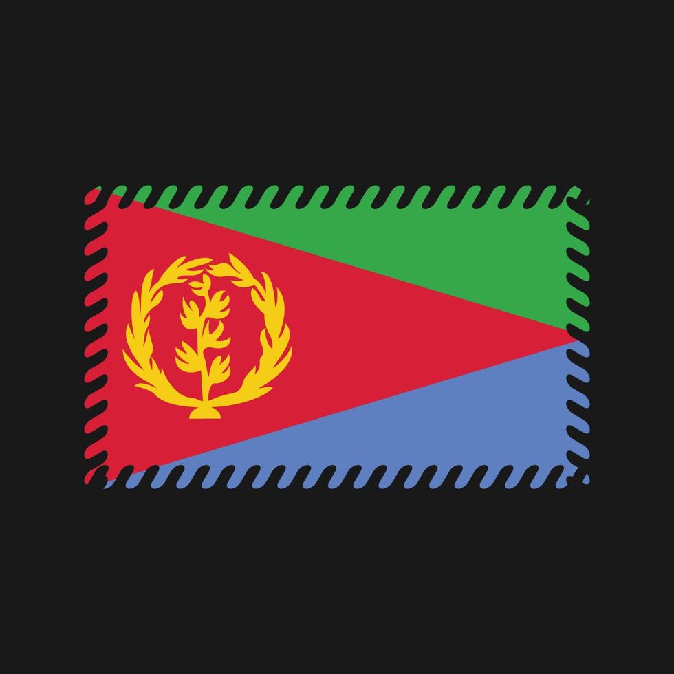 vector de bandera de eritrea. bandera nacional