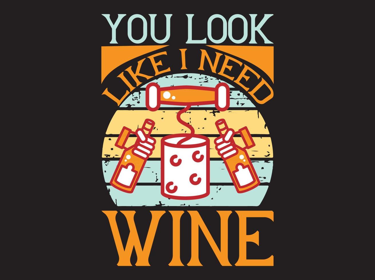 Wine t-shirt design vector file