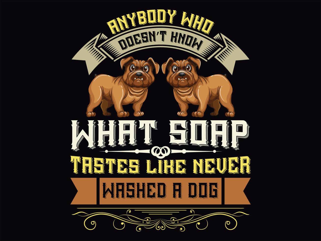 Dog t-shirt design vector file