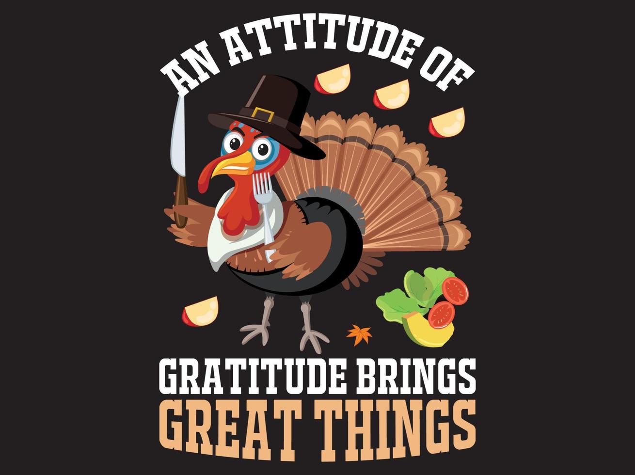 Thanksgiving t-shirt design vector file