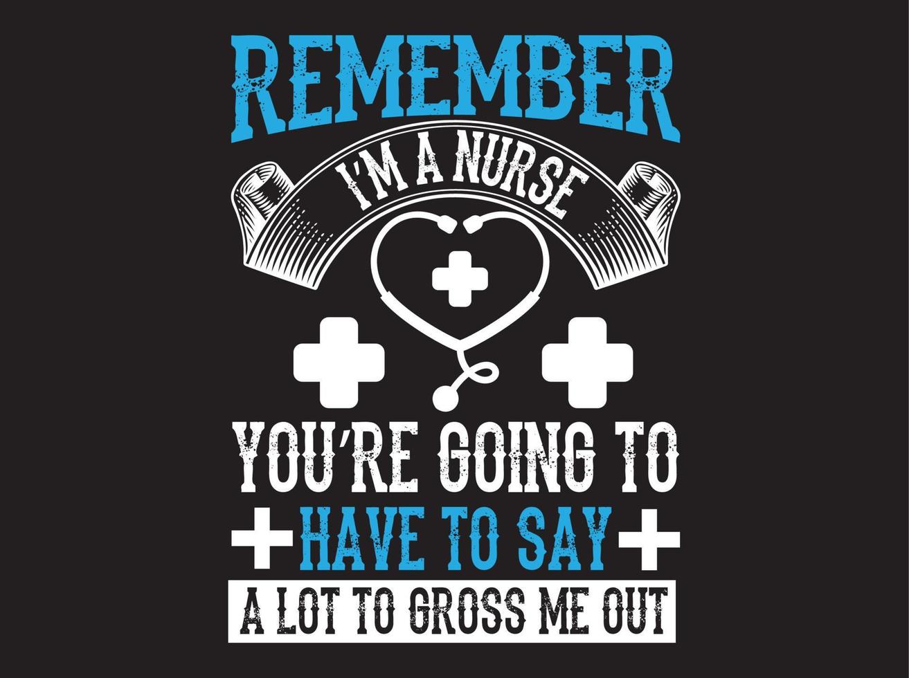 Nurse t-shirt design vector file