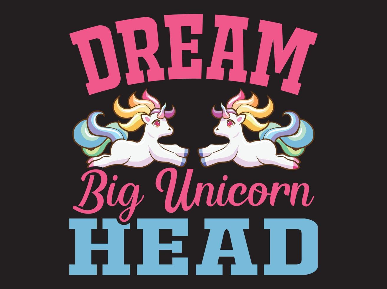 Unicorn t-shirt  design vector file