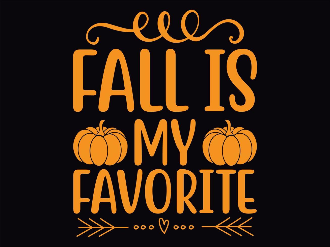 Fall t-shirt design vector file