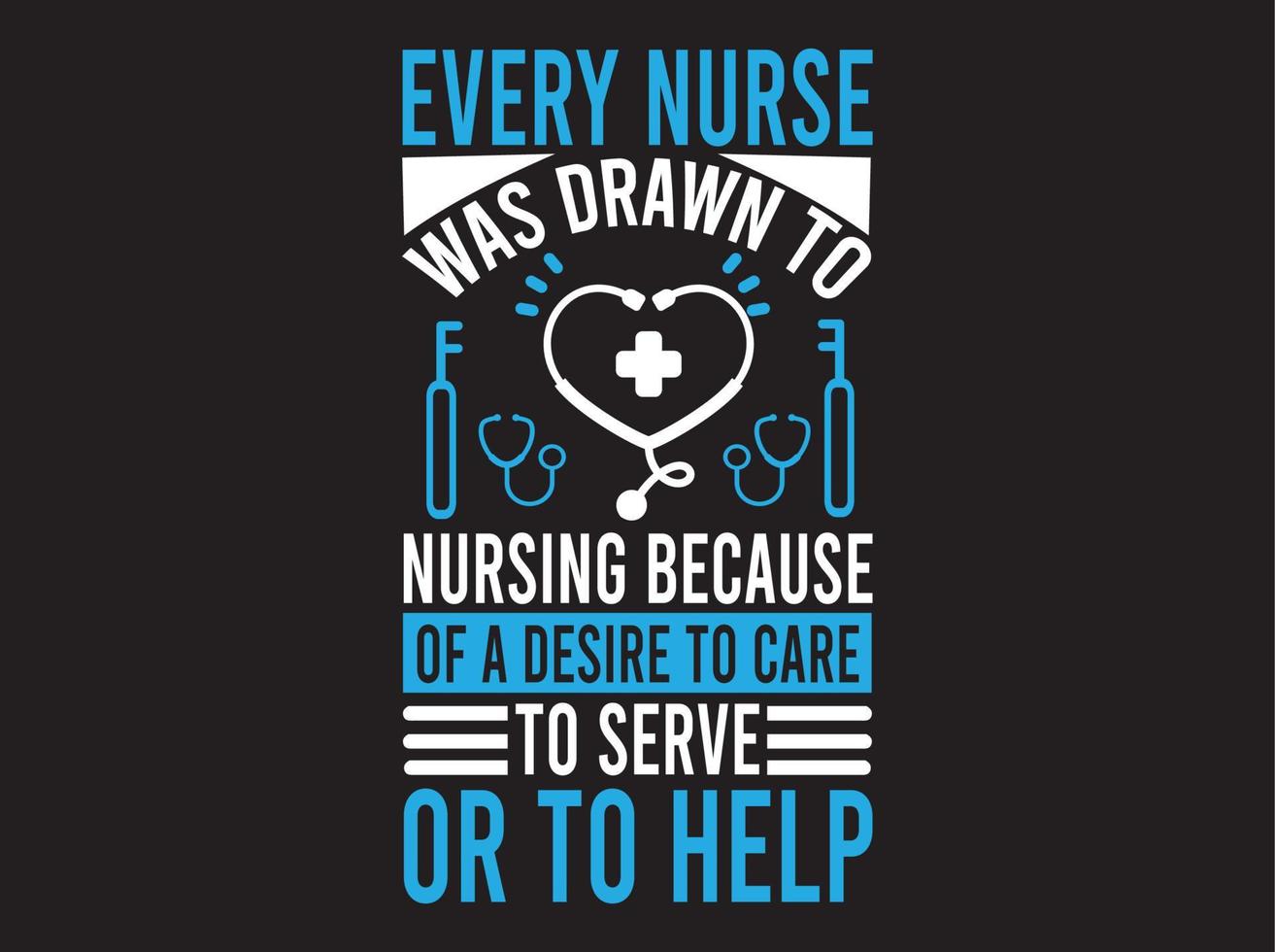 Nurse t-shirt design vector file