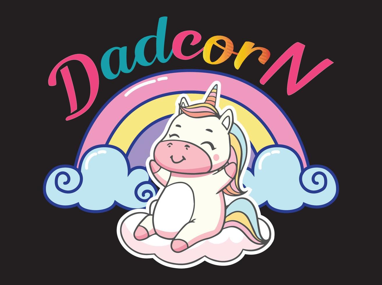 Unicorn t-shirt  design vector file