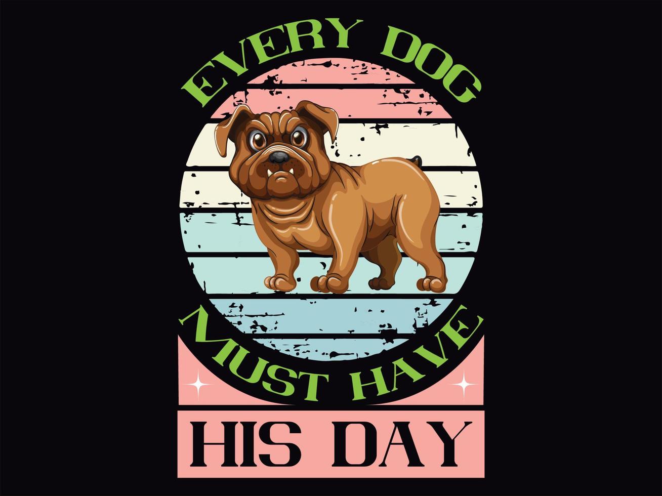 Dog t-shirt design vector file