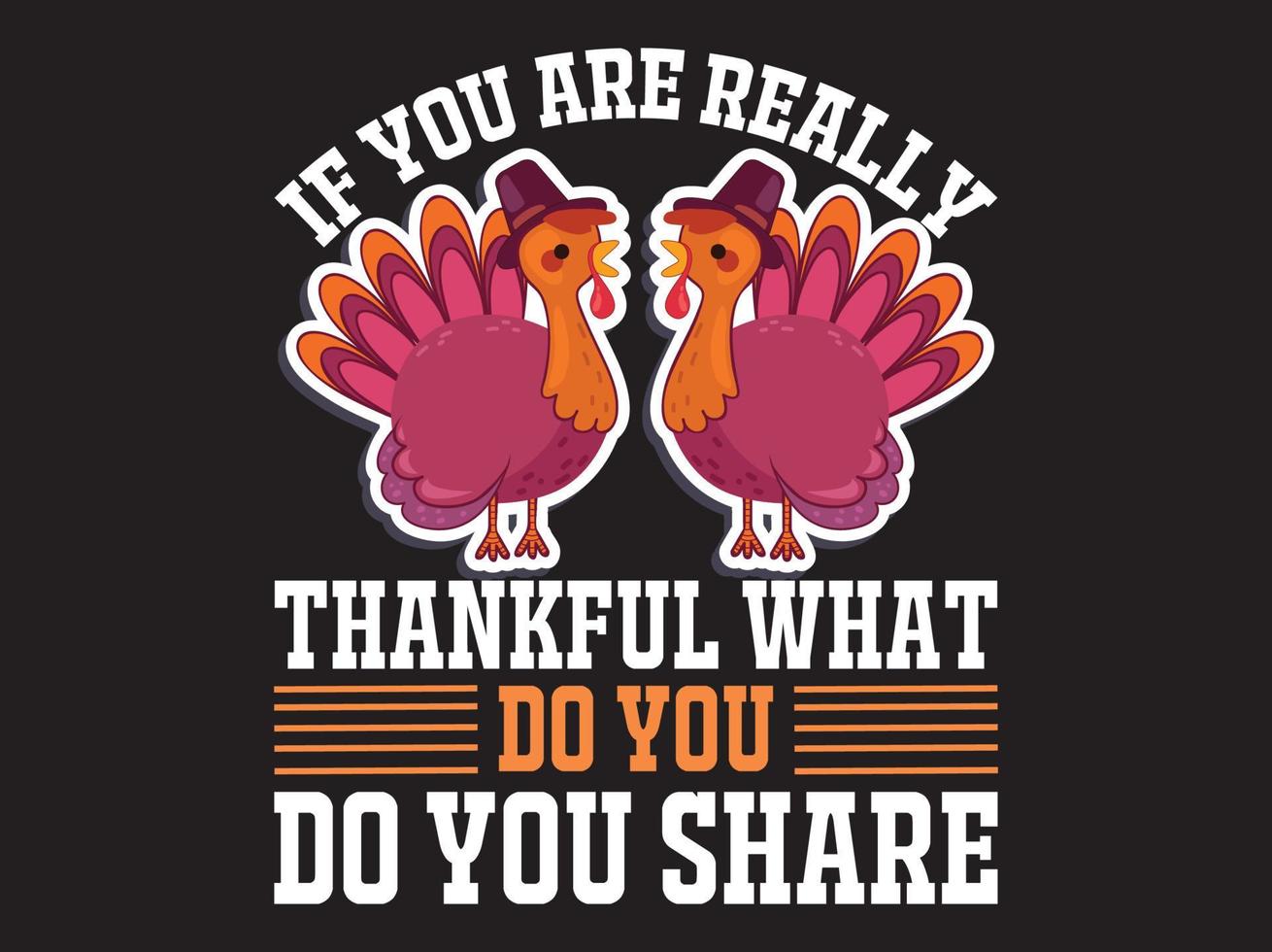 Thanksgiving t-shirt design vector file