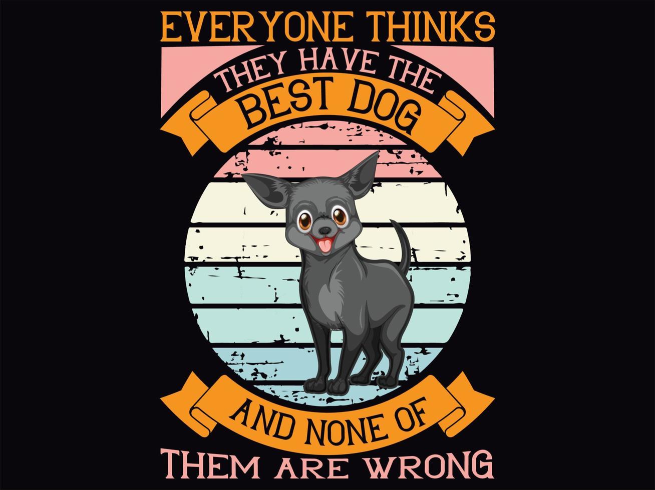 Dog t-shirt design vector file