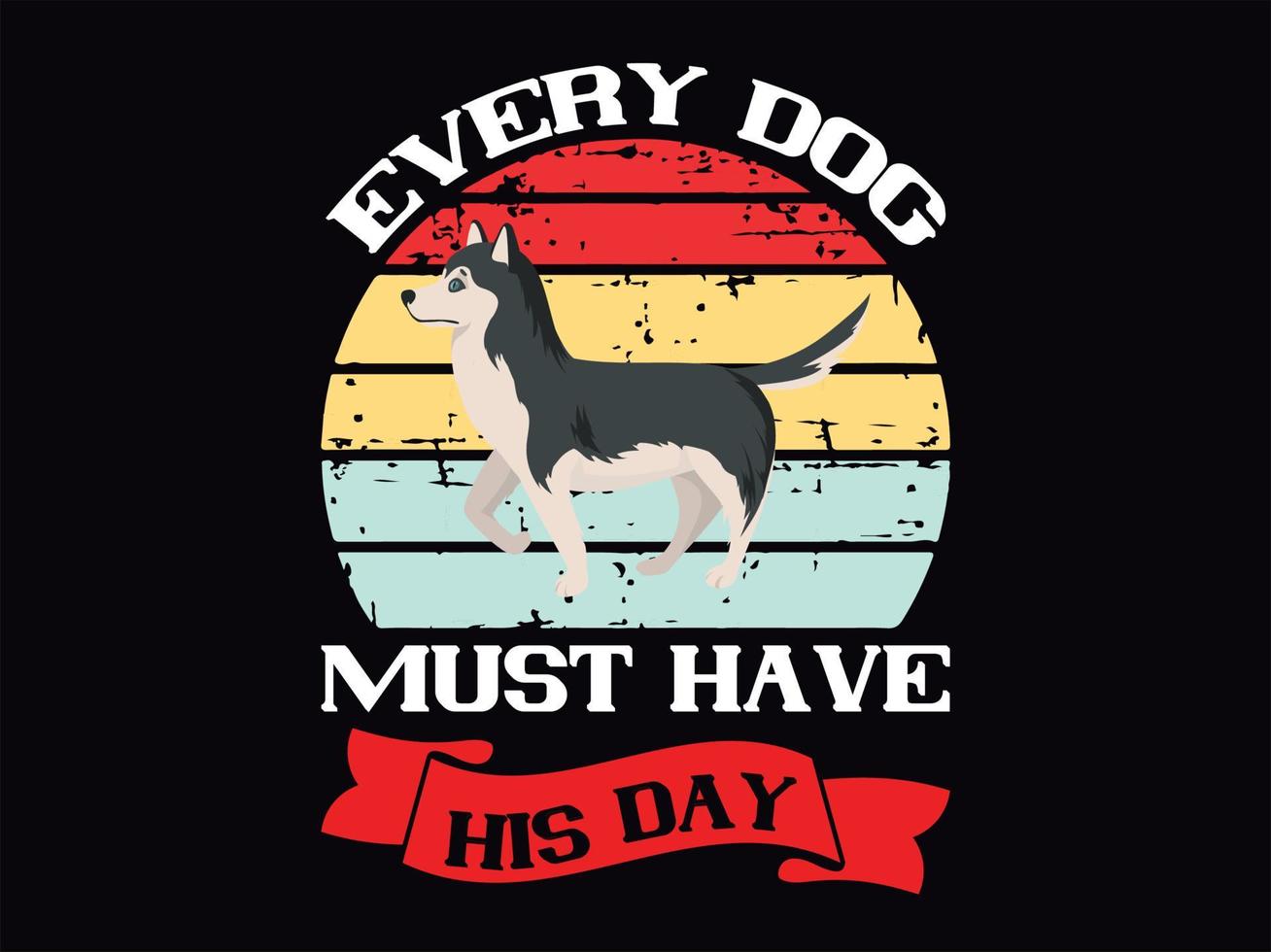 Dog t-shirt design vector file