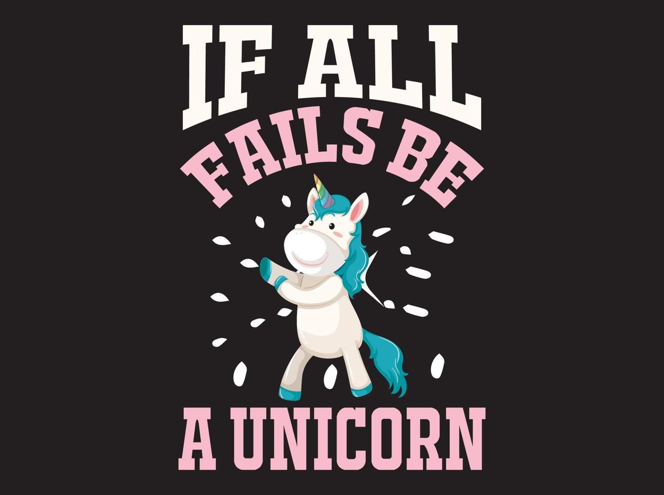 Unicorn t-shirt  design vector file