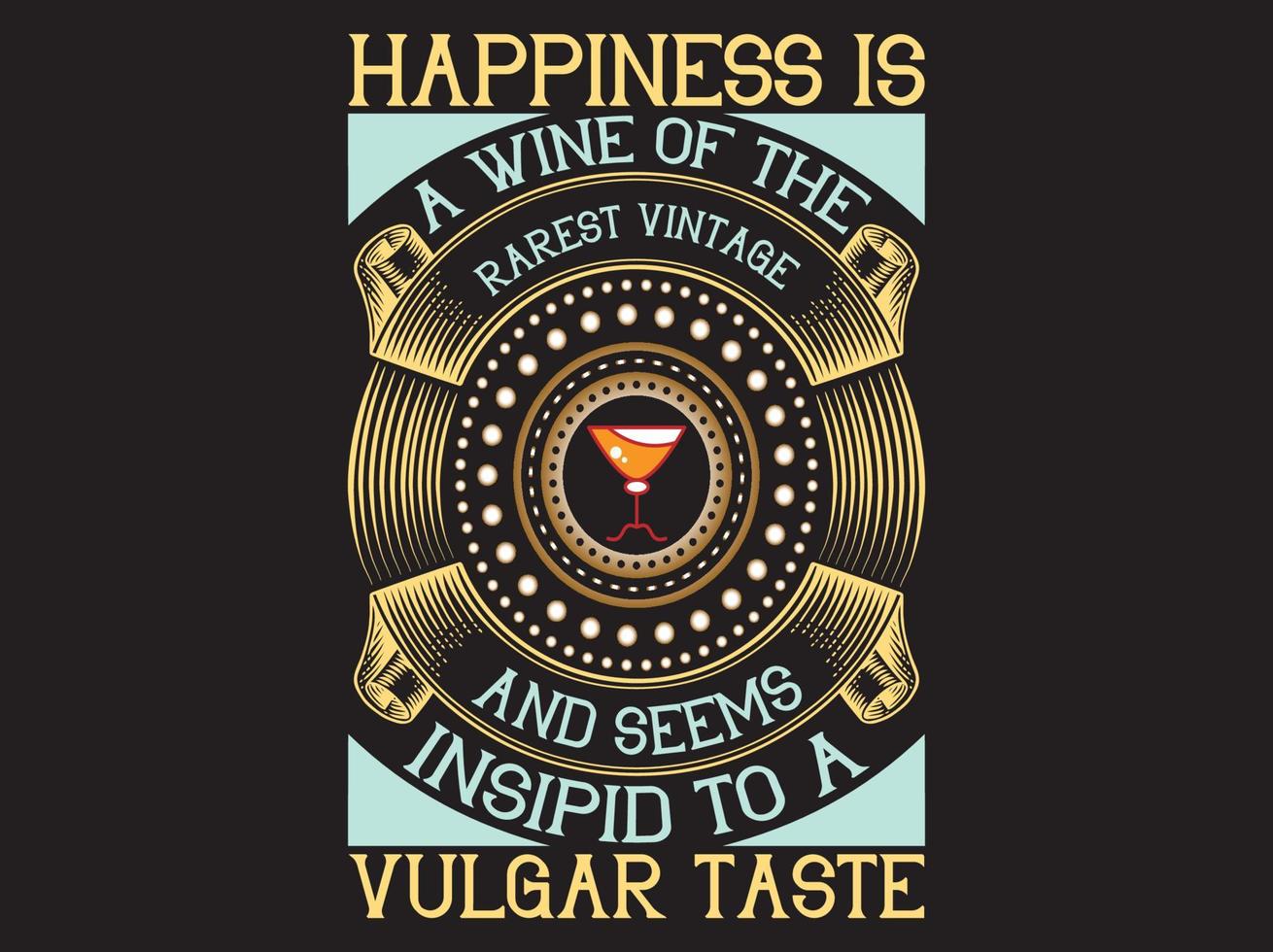 Wine t-shirt design vector file