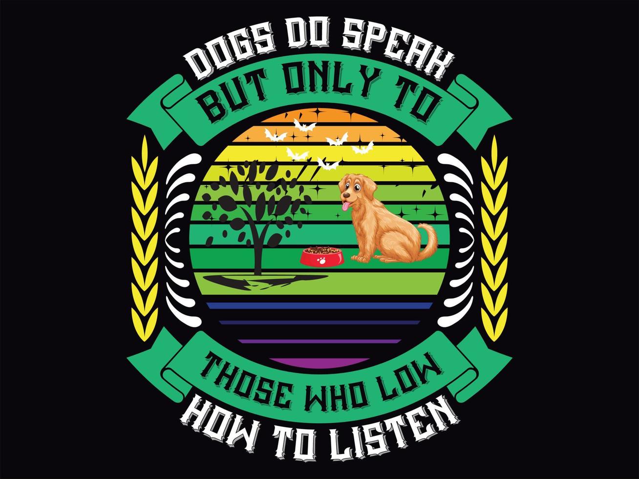 Dog t-shirt design vector file