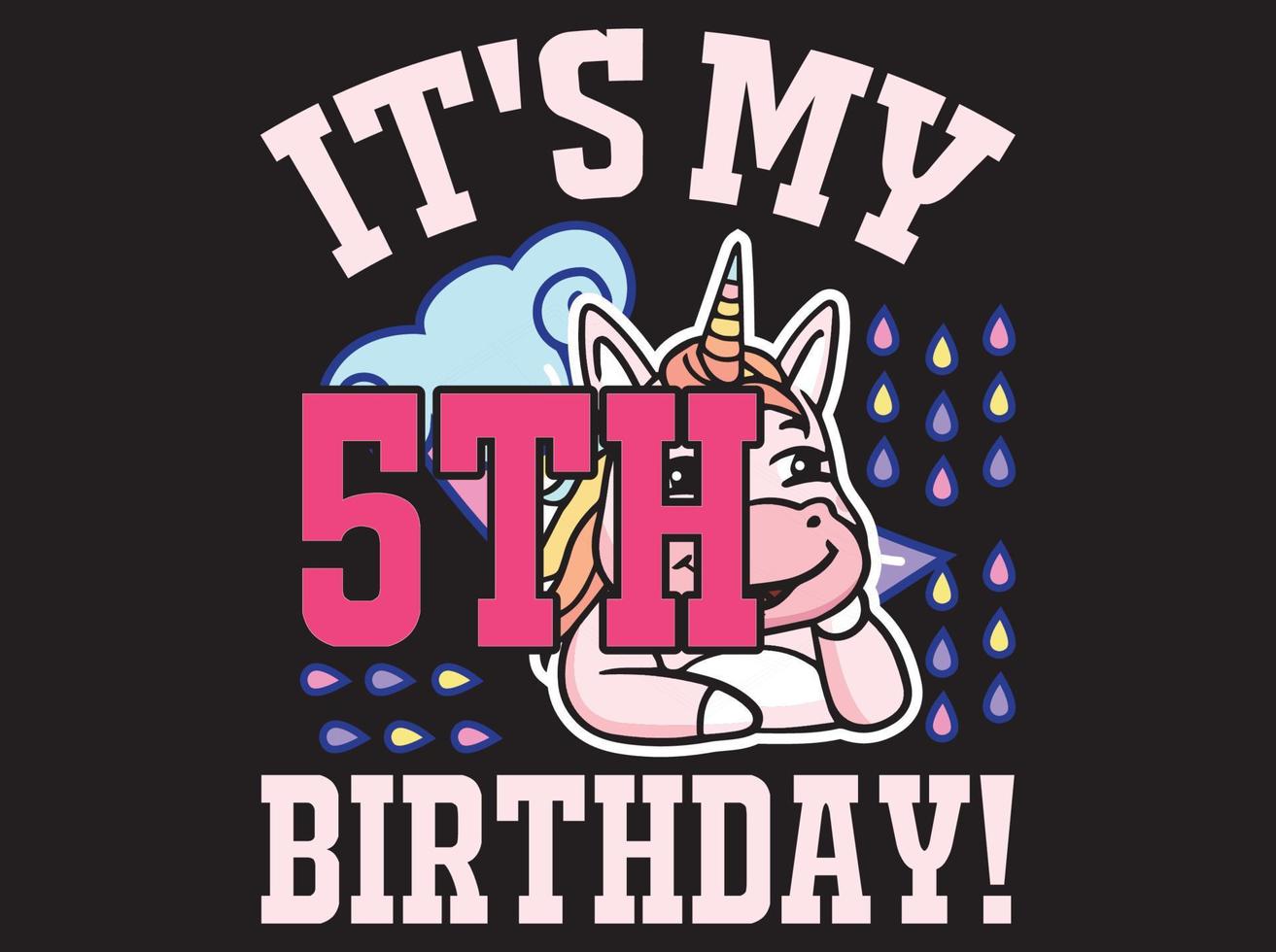 Unicorn t-shirt  design vector file