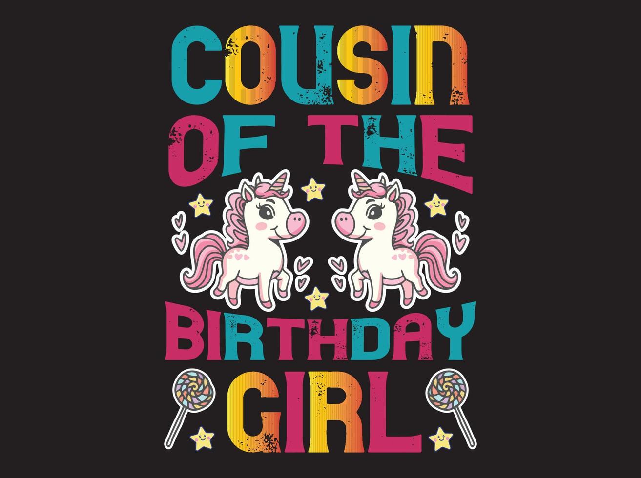 Unicorn t-shirt  design vector file