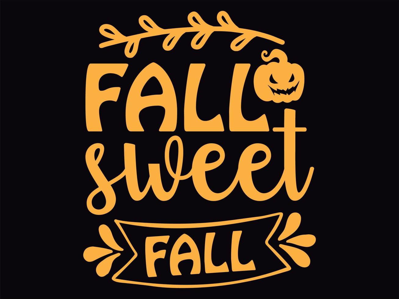 Fall t-shirt design vector file