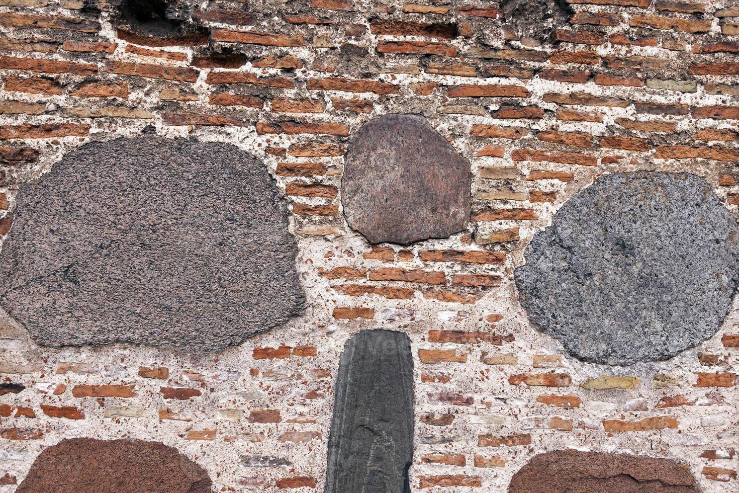 Wall of ancient church photo