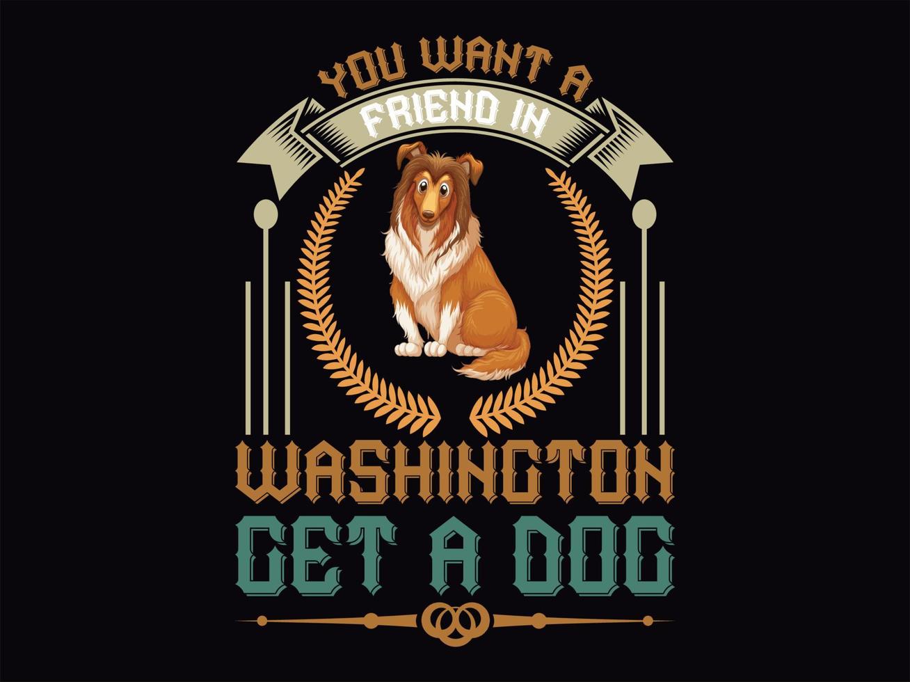 archivo vectorial de diseño de camiseta de perro vector