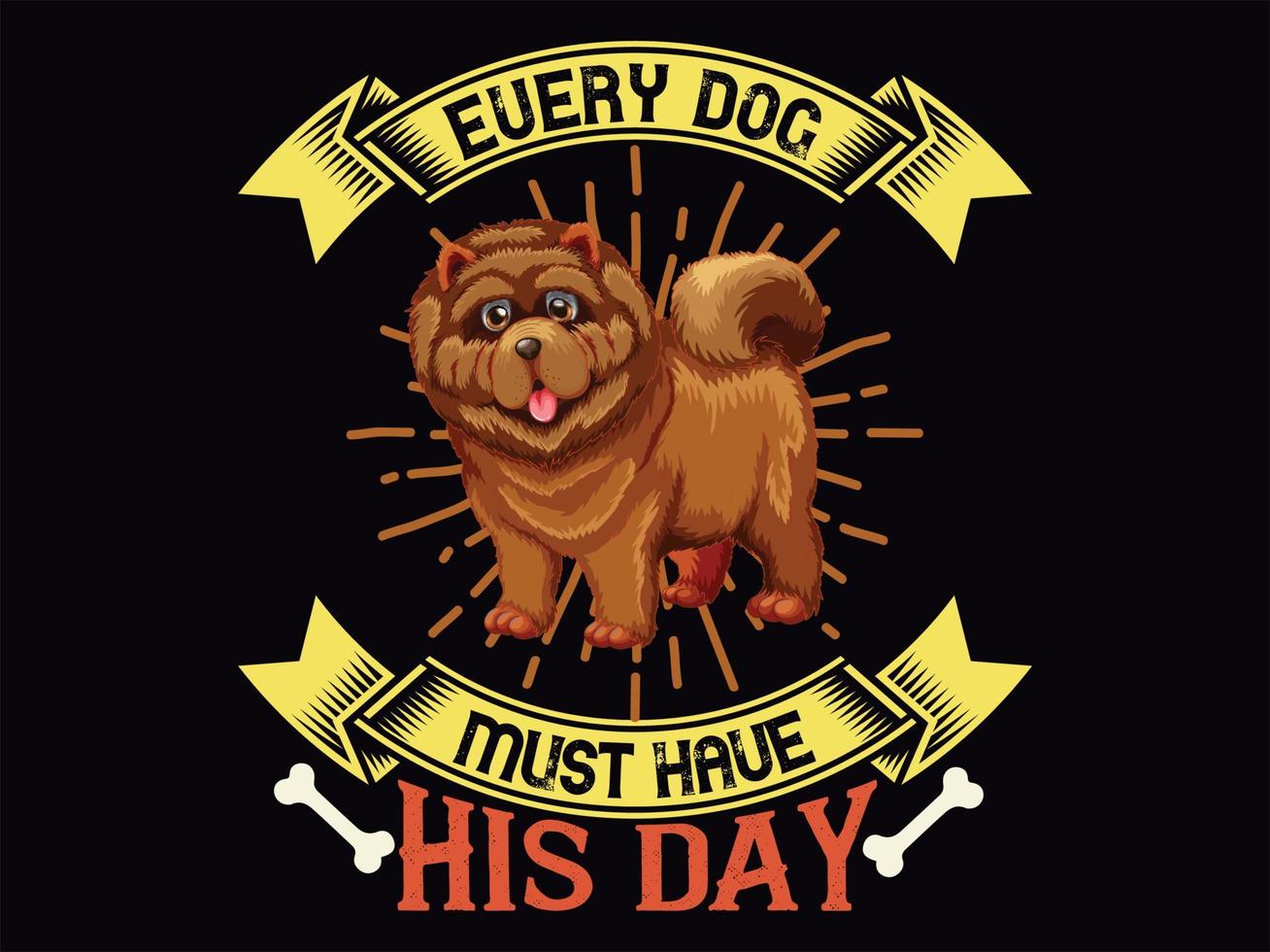 Dog t-shirt design vector file