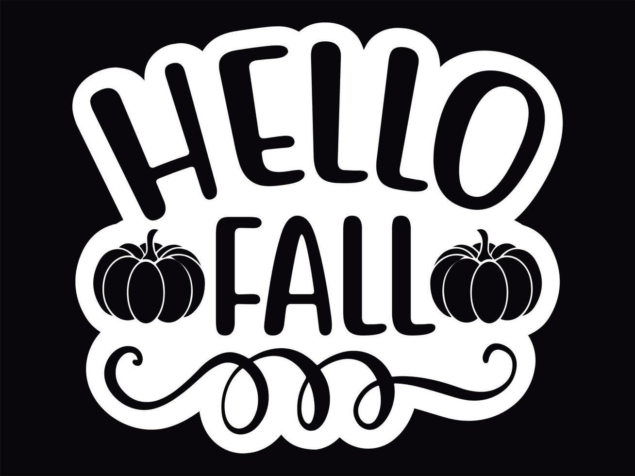 Fall t-shirt design vector file