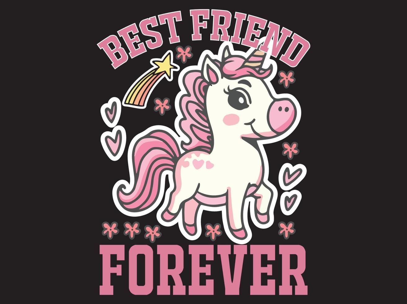 Unicorn t-shirt  design vector file