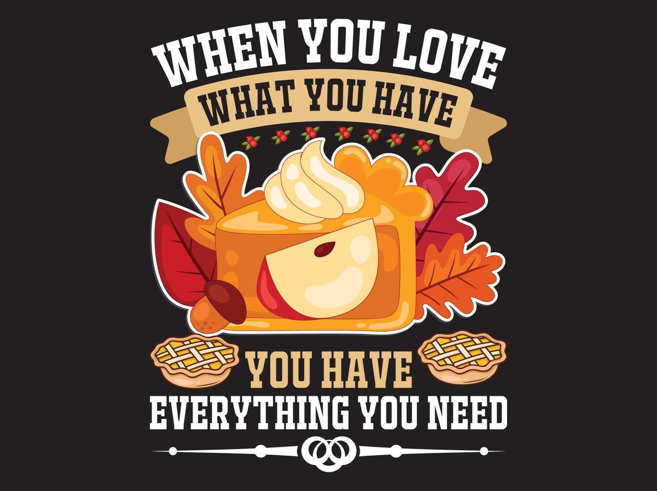 Thanksgiving t-shirt design vector file