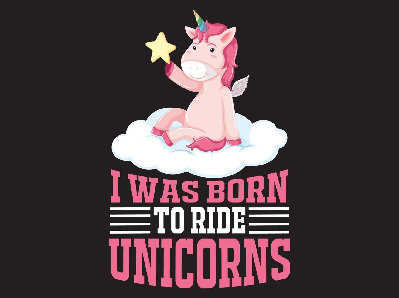 Unicorn t-shirt  design vector file