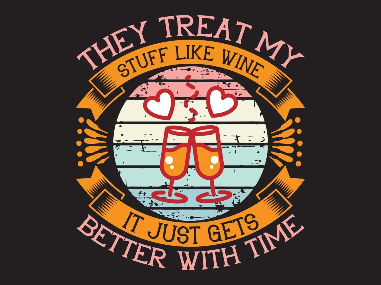 Wine t-shirt design vector file