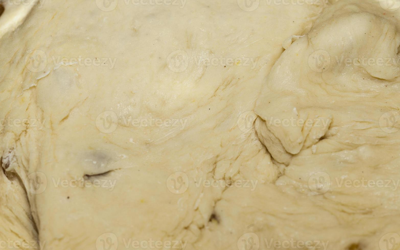 dough for the pie, close-up photo