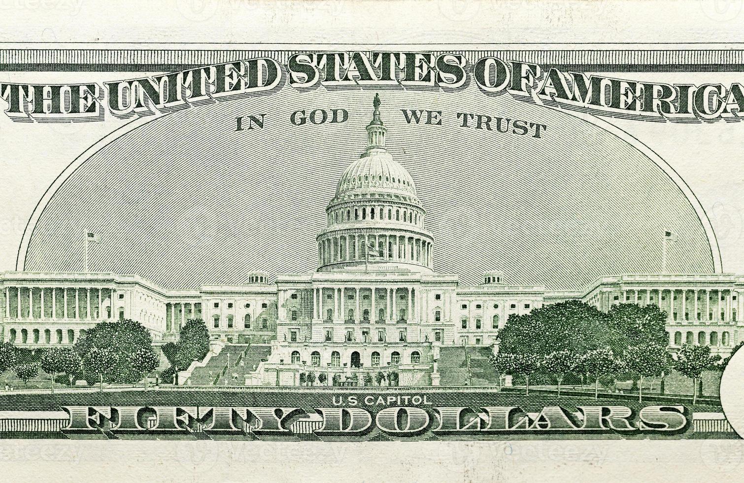 American dollars, close-up photo