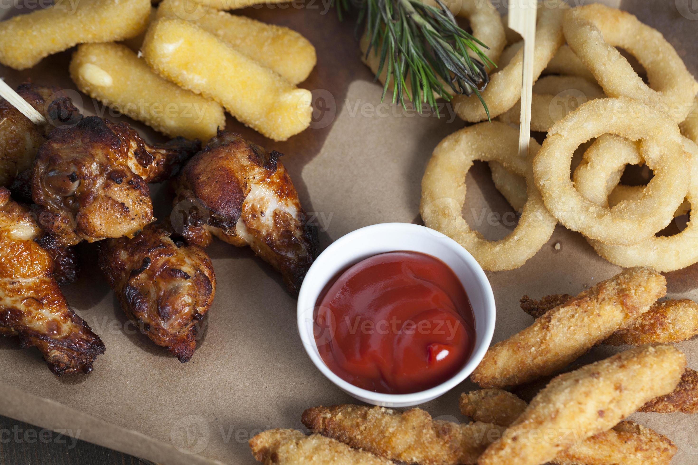 deep fry onion rings are used as a side dish or snack 9439398 Stock