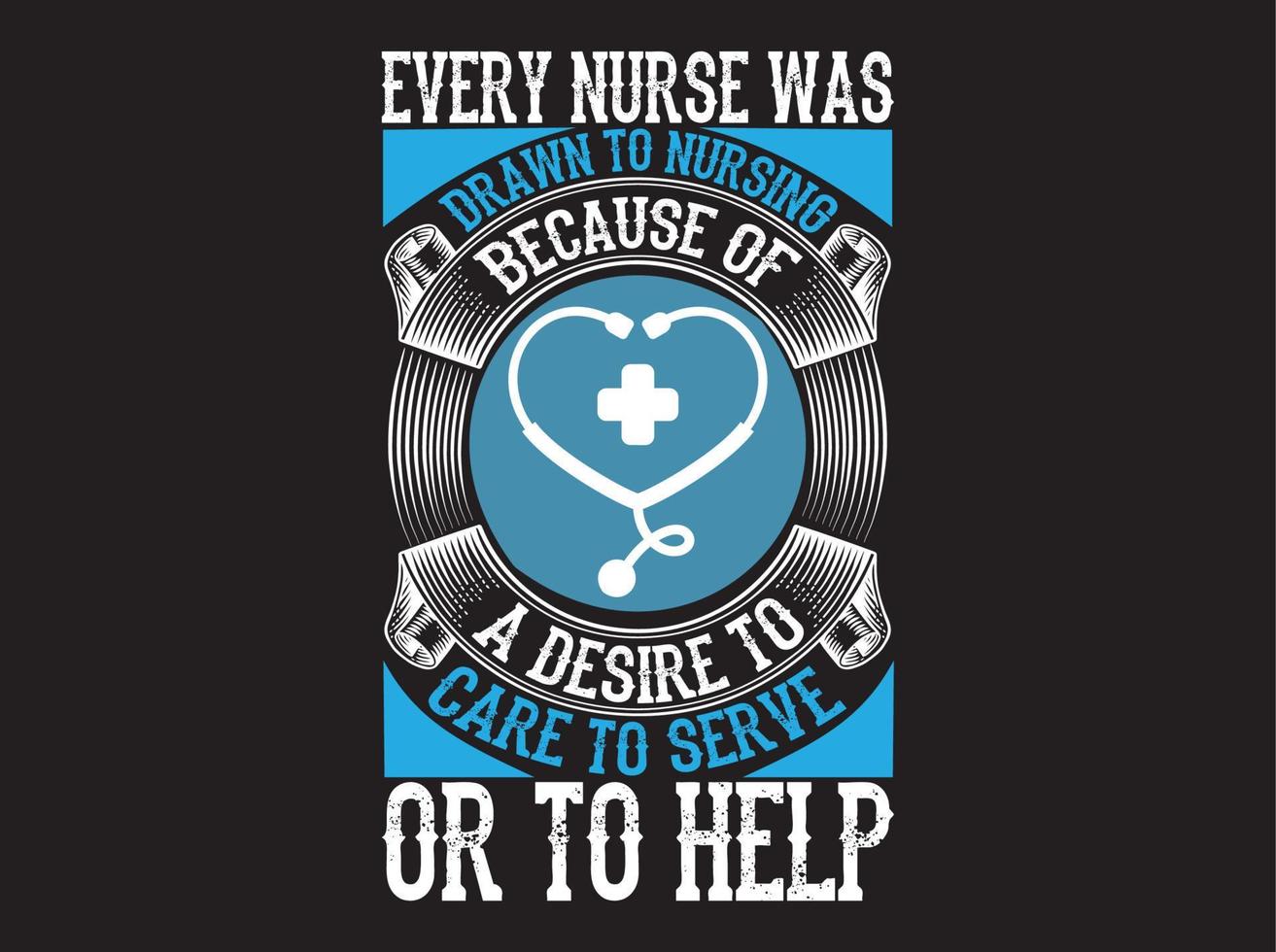 Nurse t-shirt design vector file