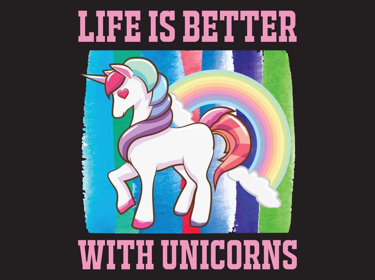 Unicorn t-shirt  design vector file