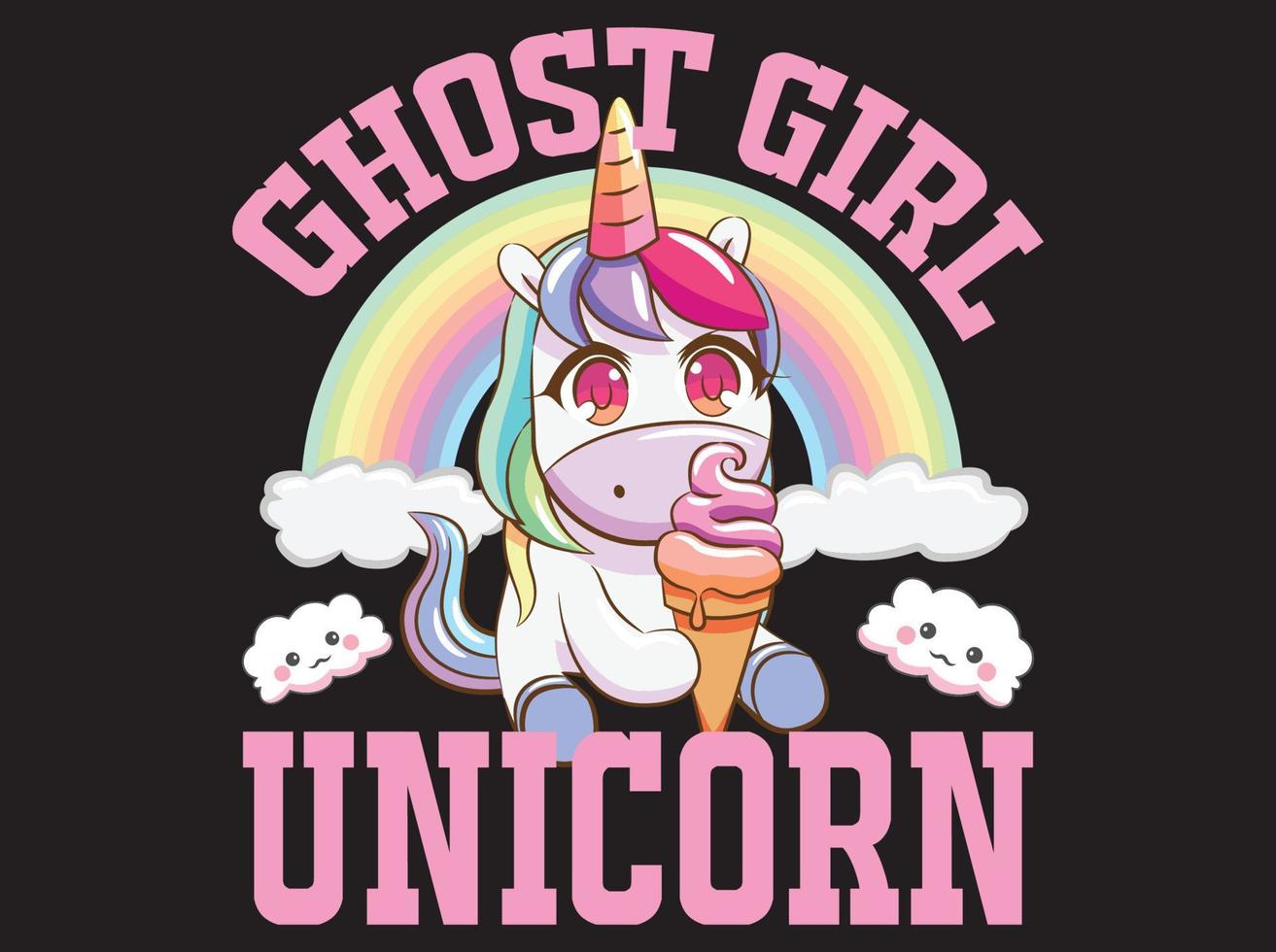 archivo vectorial de diseño de camiseta de unicornio vector