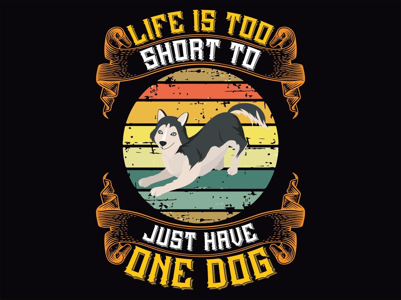 Dog t-shirt design vector file