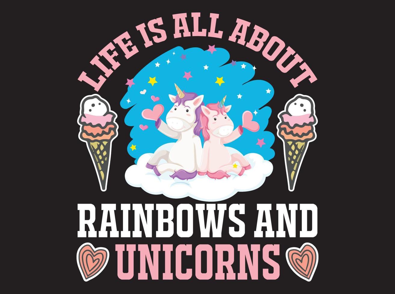 Unicorn t-shirt  design vector file