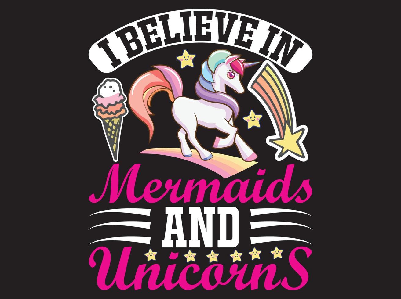 Unicorn t-shirt  design vector file