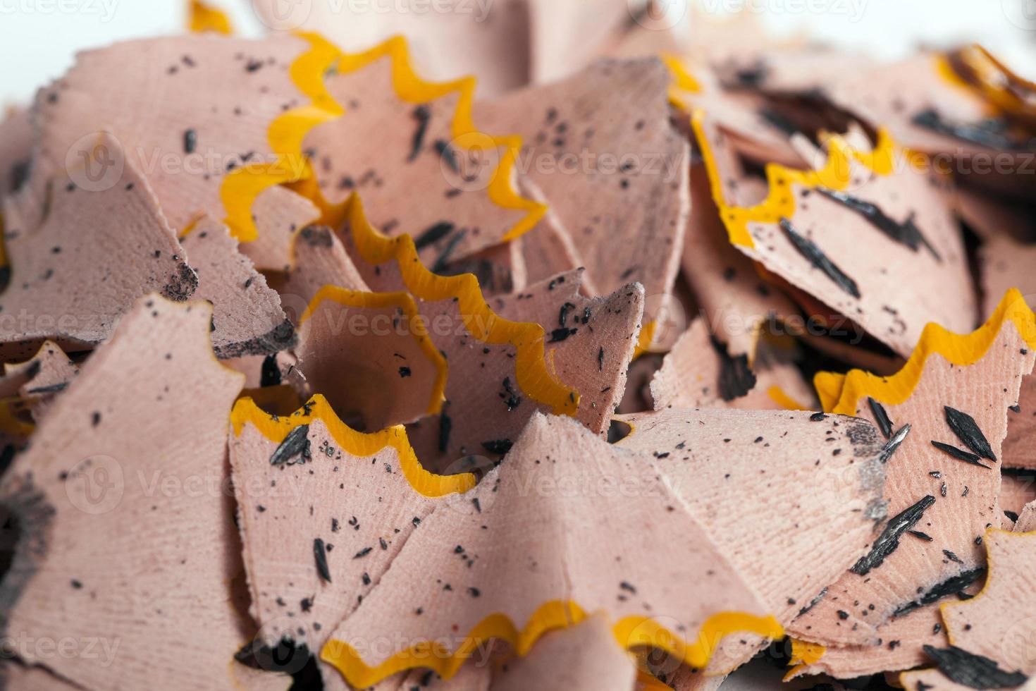 the garbage that was left after sharpening pencils photo