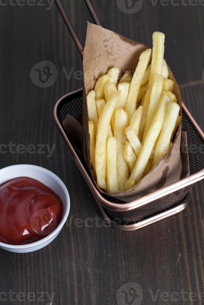 deep fried baked french fries, fast cooked french fries 9441986 Stock