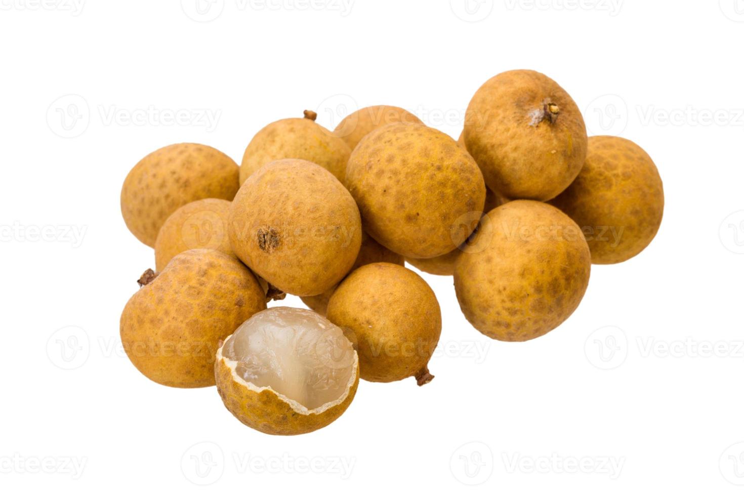 Longan on white background photo