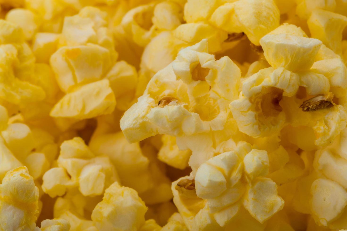 Popcorn close up view photo