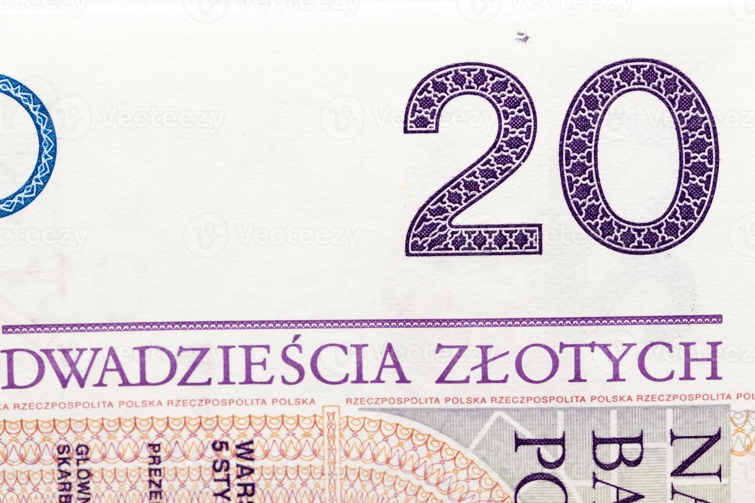 Veinte zloty de cerca foto