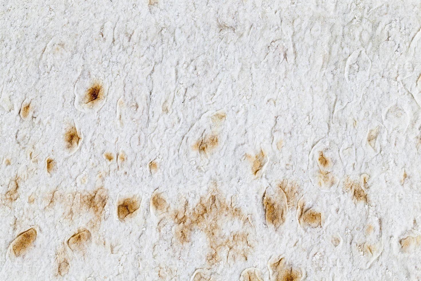 Lavash texture, close up photo