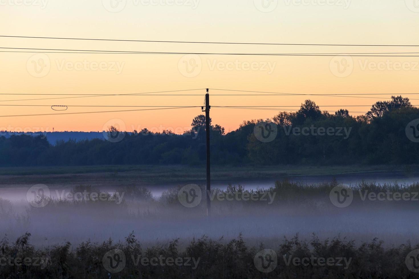 High-voltage power poles photo