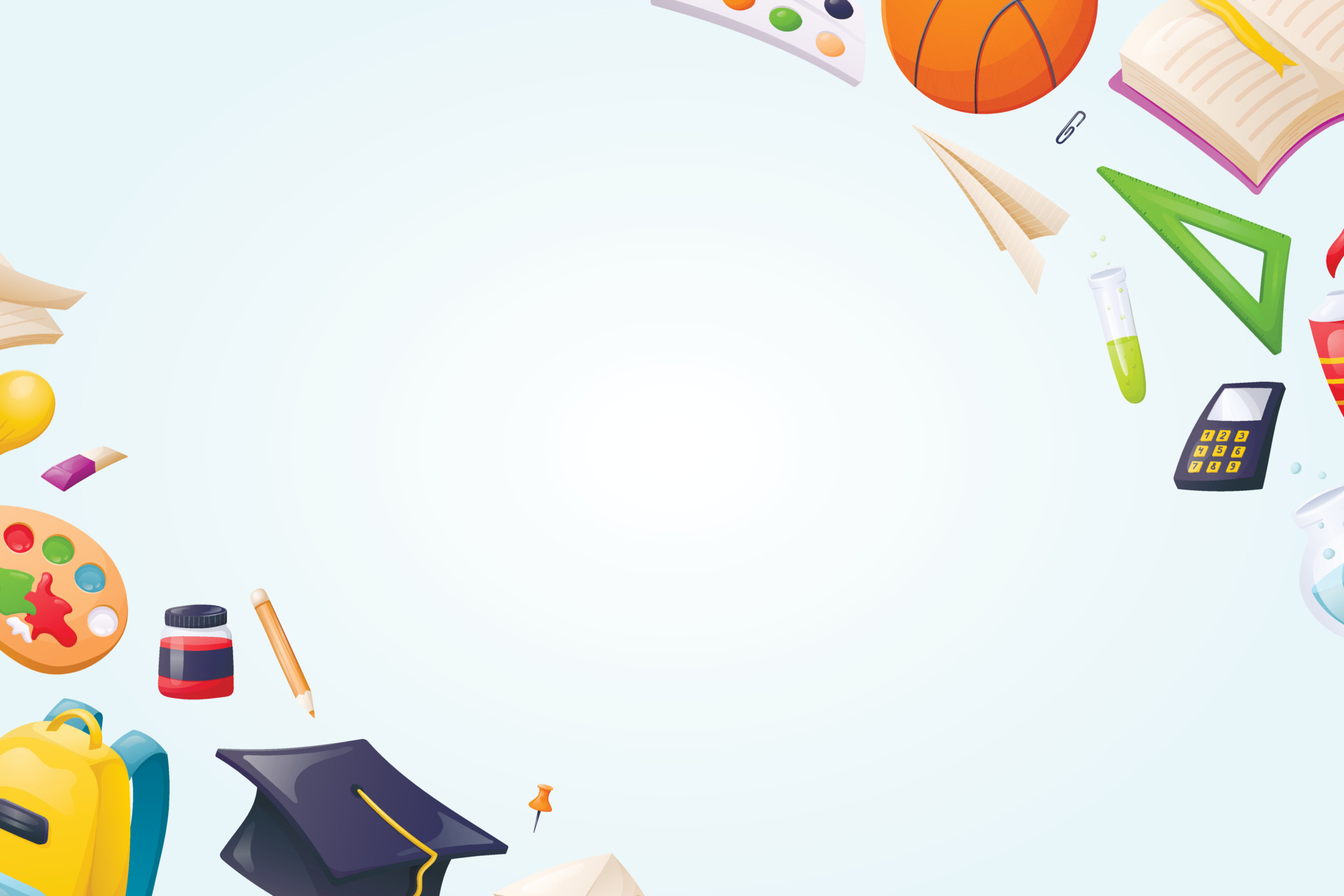 Vector school cartoon template. Frame with office and student supplies and stationery. 9445227 Vector Art at Vecteezy Vector school cartoon template. Frame with office and student supplies and stationery. 9445227 Vector Art at Vecteezy